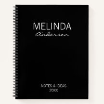 Personalize Preto e Branco Presente Elegante