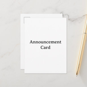 Personalize seu cartão de anúncio por postal