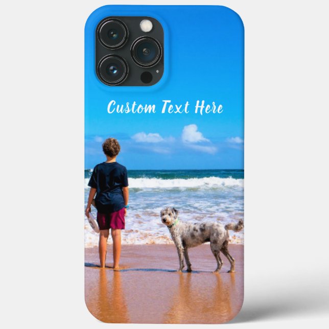 Personalize seu caso de iPhone de Texto de Foto co (Verso)