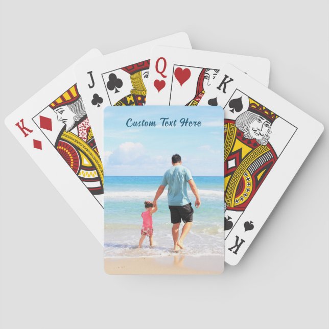 Personalize Seu Presente de Cartas de Baralho com  (Verso)