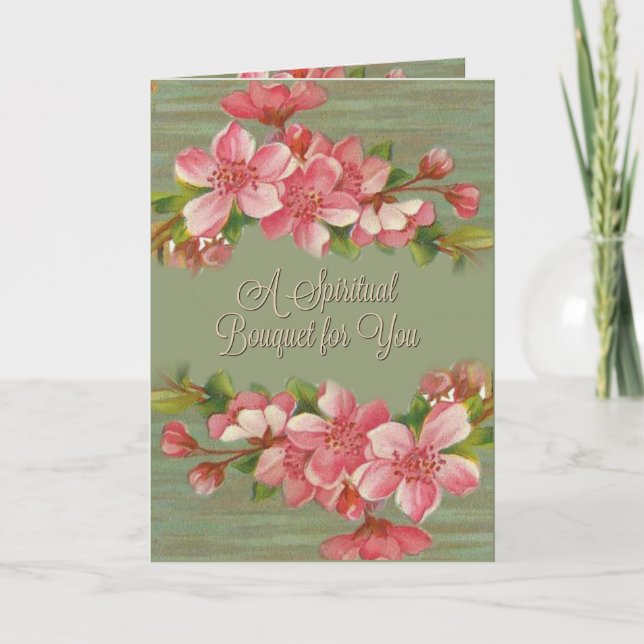 PERSONALIZE seu próprio Cartão de Oração de Bouque (Frente)