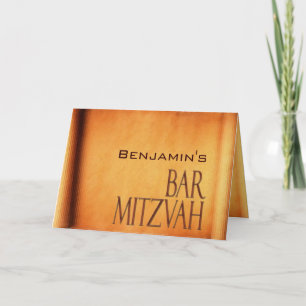 Personalize seu próprio convite de Mitzvah do bar