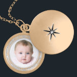 Personalize sua colar redonda do Locket da foto<br><div class="desc">Personalize sua foto Locke redondo</div>