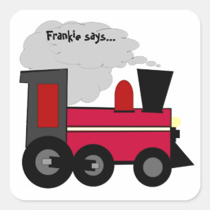 Personalize sua etiqueta do trem