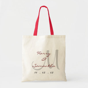 Personalize sua própria bolsa de tote de casamento