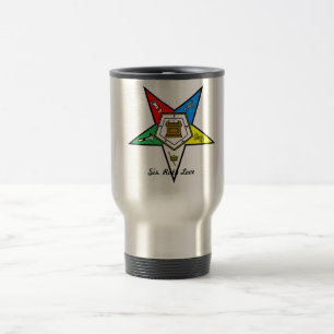 Personalize sua própria caneca de viagem de aço