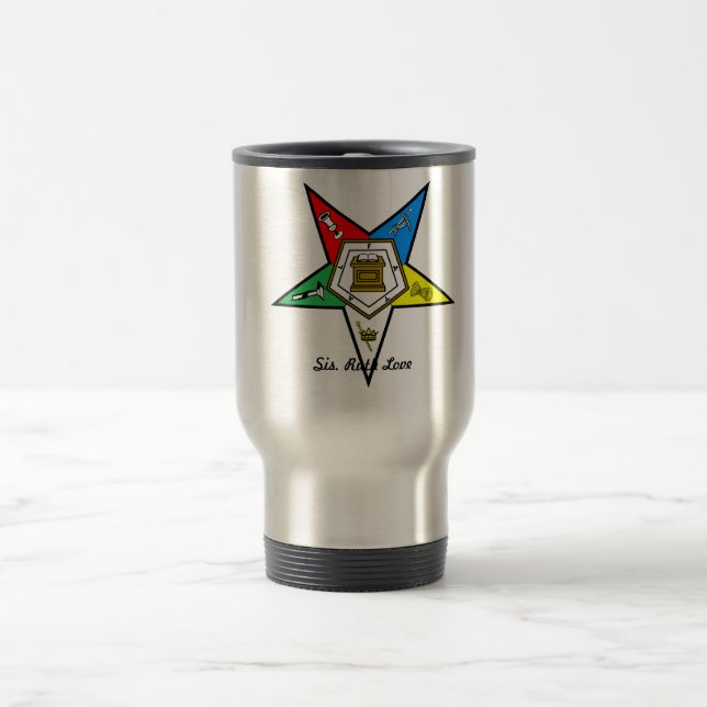 Personalize sua própria caneca de viagem de aço (Centro)
