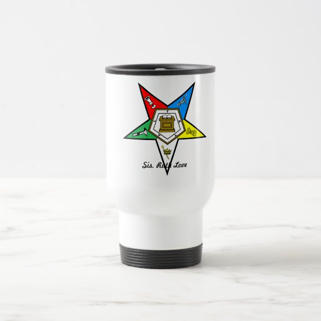 Personalize sua própria caneca de viagem de OES (Centro)