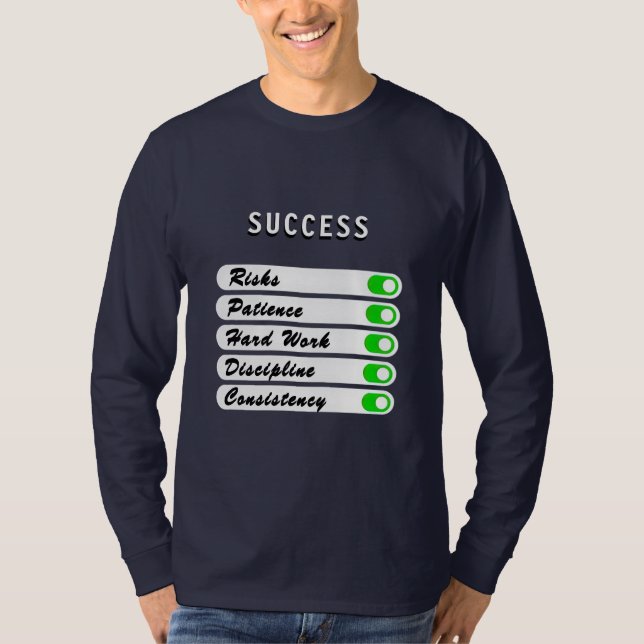 Personalize suas condições de sucesso T-Shirt (Frente)