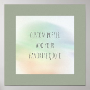 personalize um poster feito sob encomenda