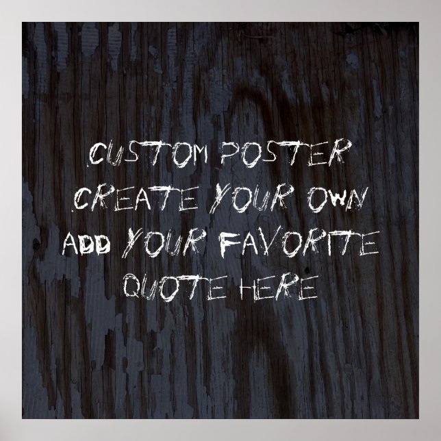 personalize um poster para adicionar sua própria c (Frente)
