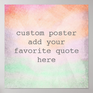 personalize um poster personalizado para adicionar