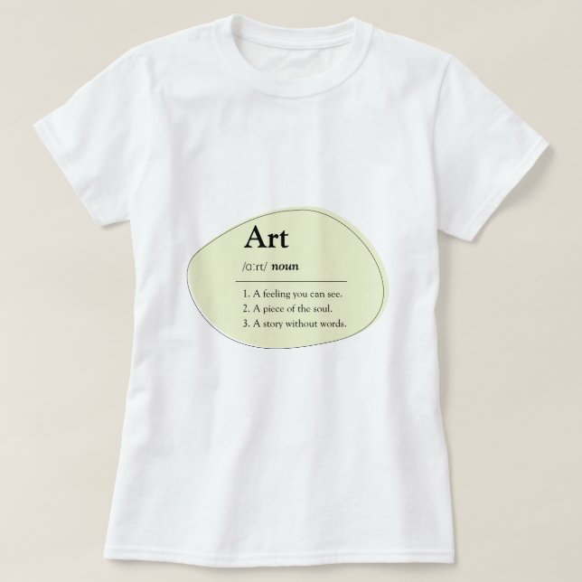 Personalized Art Dictionary Style T-Shirt (Frente do Design)