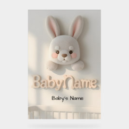 Personalized Baby Name Wall Art – Cute Animal Nurs