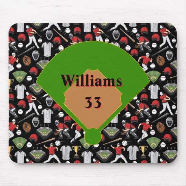 Personalized Baseball Mousepad (Frente)