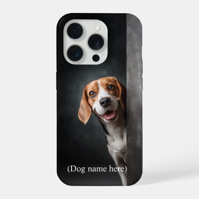 Personalized Beagle Dog Portrait (Verso)