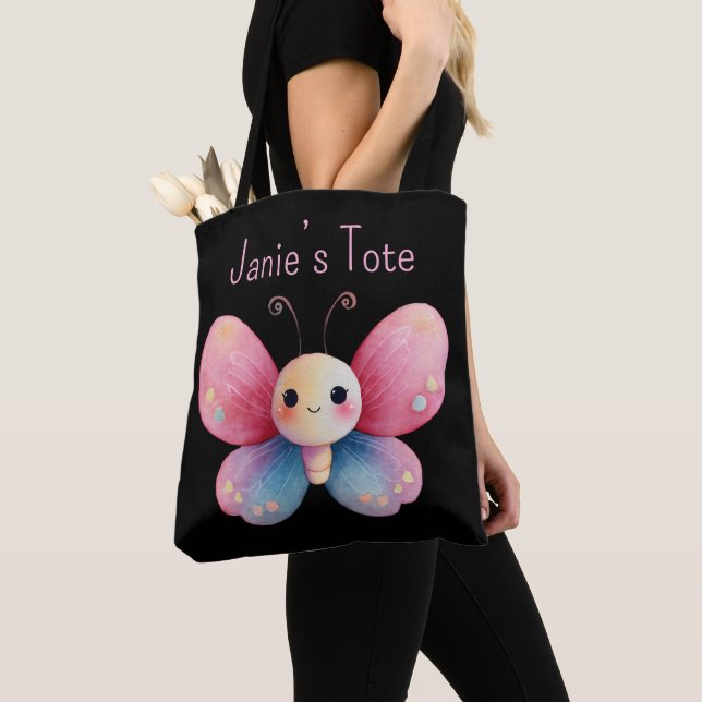 Personalized butterfly tote (Close Up)