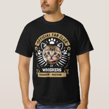 Personalized Cat Fan Club T-Shirt | Custom Cat Pho
