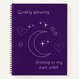 Personalized Celestial Design Spiral Notebook