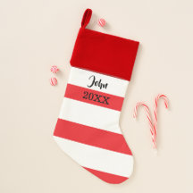 Personalized Christmas Stocking with Name and Year