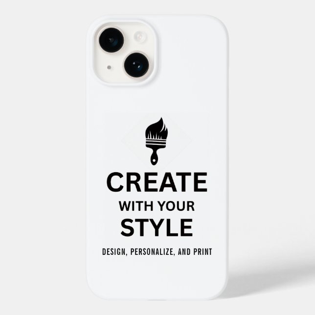 Personalized Company Logo Custom iphone case (Verso)
