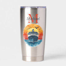 Personalized Cruise Ship Sunset Vacation 