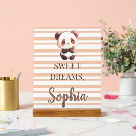 Personalized Cute Panda Sweet Dreams