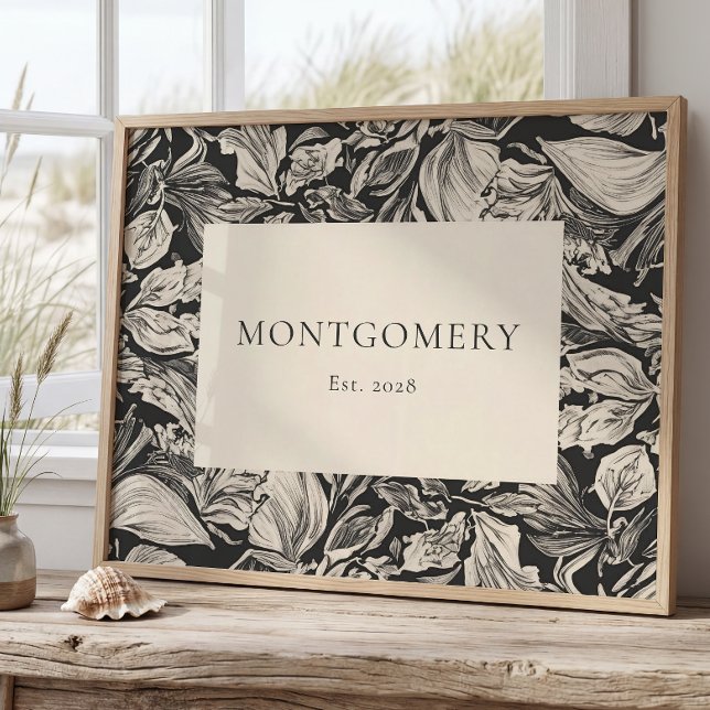 Personalized Family Name Poster Farmhouse Decor (Criador carregado)