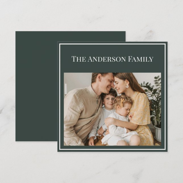 Personalized Family Photo | Custom Family Name (Frente/Verso)