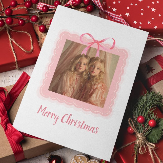 Personalized Family Photo Merry Christmas Card (Criador carregado)