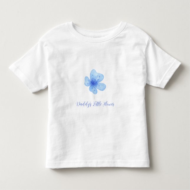 Personalized Floral Baby & Toddler T-Shirt (Frente)
