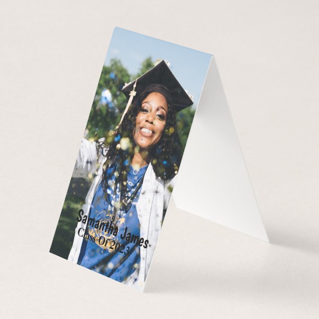 Personalized Graduation Photo and Name (Frente)