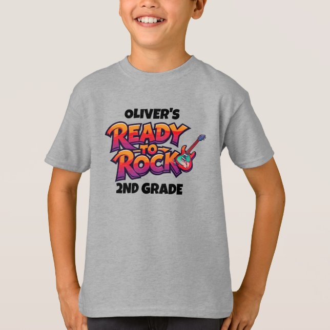 Personalized Graphic Kid T-shirt - Back To School (Frente)