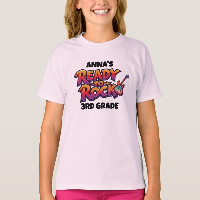 Personalized Graphic Kid T-shirt - Back To School (Frente)