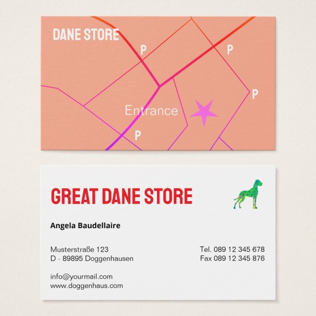 Personalized Great Dane Store  (Frente & Verso)