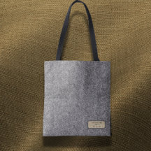 Personalized Herringbone Tweed Archivist Tote Bag