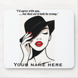 Personalized humorous mouse pad