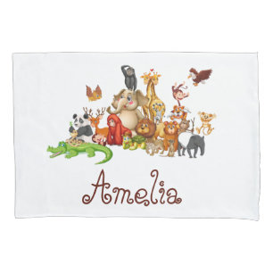Personalized Kid's animals Square Sticker