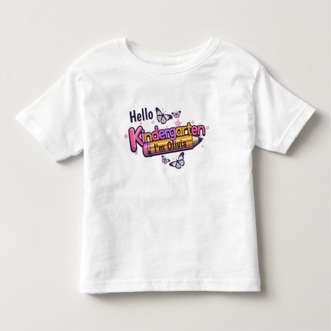 Personalized Kindergarten Graphic T-Shirt (Frente)