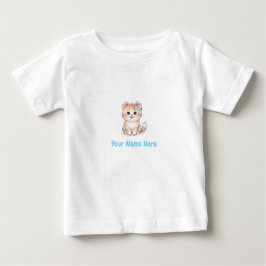 Personalized Kitten T-Shirt for Baby Girl