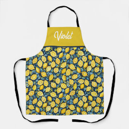 Personalized Lemon Kitchen Apron