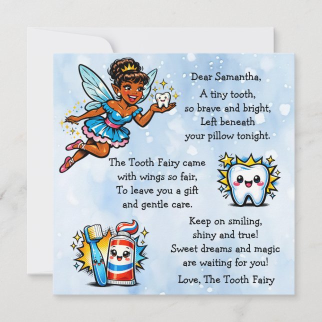 Personalized Letter from the Tooth Fairy (Frente)