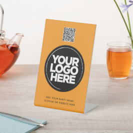 Personalized Logo and Text Simple Qr Code