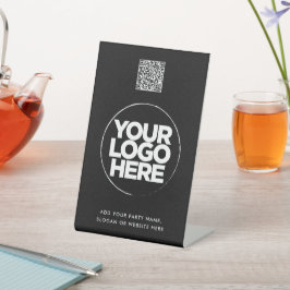 Personalized Logo and Text Simple Qr Code