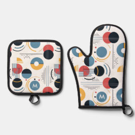 Personalized Mid Century Geometric Pattern