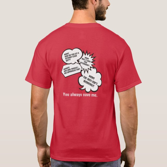 Personalized Mom T-Shirt – Funny ChatGPT Shirt (Verso)