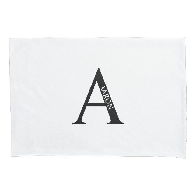 Personalized Monogram and Name Pillow Case (Frente)