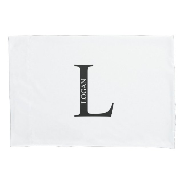 Personalized Monogram and Name Pillow Case (Frente)