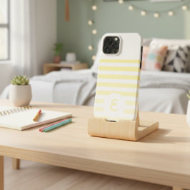 Personalized Monogram Minimal Striped Modern Desig