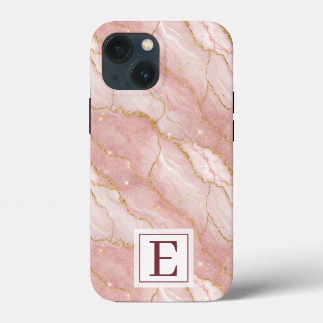 Personalized Monogram Rose Quartz Gold (Verso)